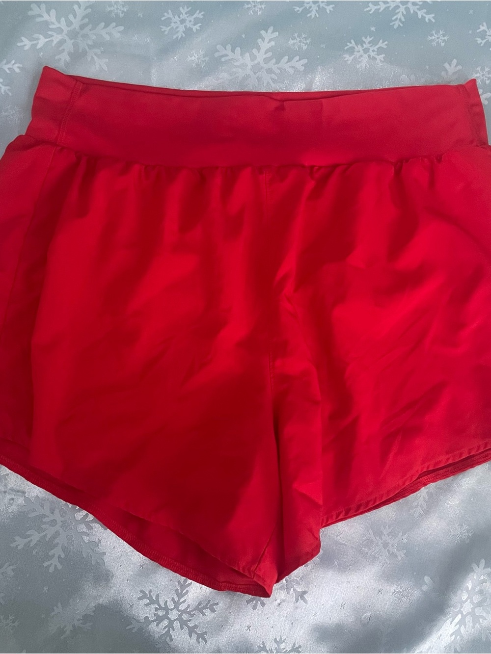 Fabletics Sun Chaser 3” Athletic Shorts Heated Red Women’s Elastic Waist